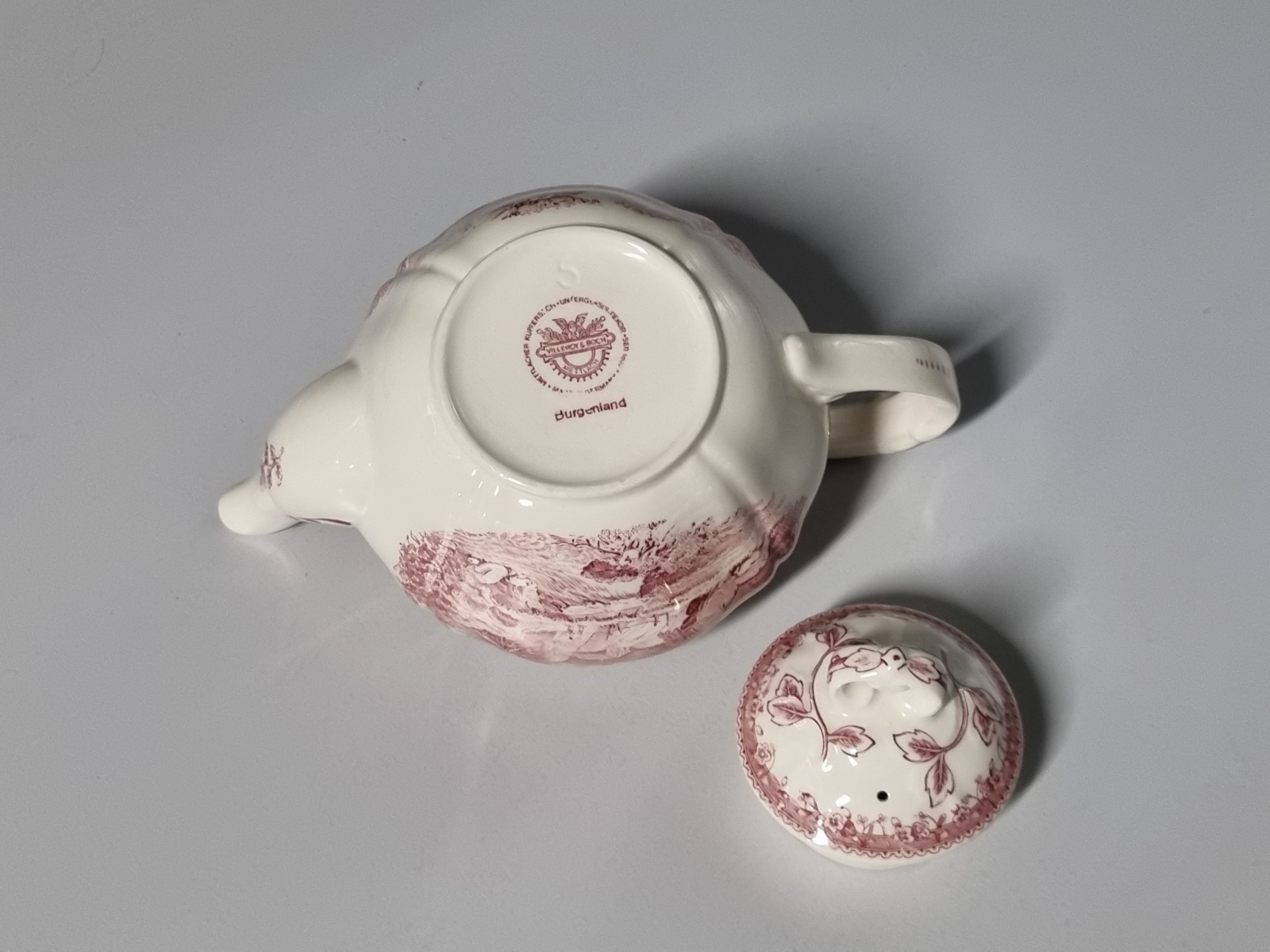 Villeroy en Boch Burgenland rood Theepot 0,6 liter