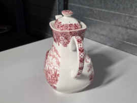 Engels rood Alfred Meakin Homeland koffiepot 17 cm