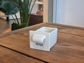 Royal Boch Kitchen kleine Lade met tekst Peper