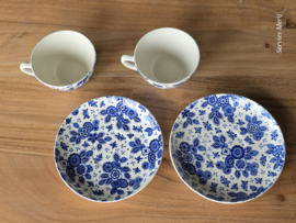 Beatrix Societe Ceramique set 2x Thee Kop en schotel van het Witoor servies 9,5 cm
