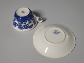 Engels Copeland Spode's Tower blauw Thee Kop en schotel