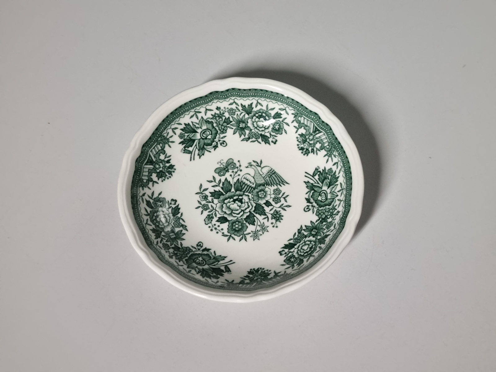 Villeroy en Boch Fasan groen rond schaaltje 12,5 cm