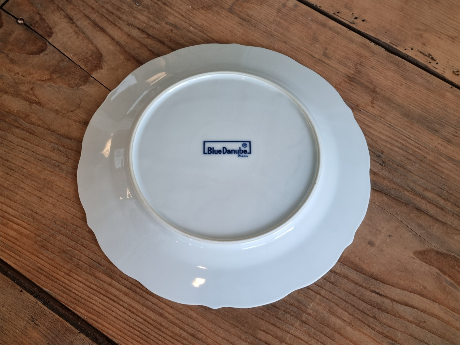 Verkocht = Blue Danube Ontbijtbordje 22 cm