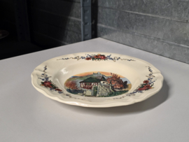 Frans Sarreguemines Obernai diep bord 23 cm (toren)