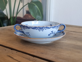 Rorstrand Ostindia East Indies Soepkom met schotel (Aardewerk)