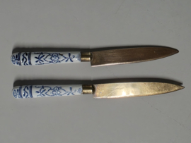 Zwiebelmuster onbekend merk set 2x Mes (2)
