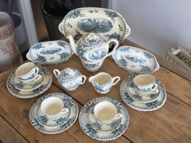 Peacock groen Societe Ceramique Ontbijtservies 6 personen