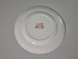 Engels rood Jachtservies Myott's Country Life Plat Dinerbord 25 cm