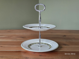 Wedgwood Carlton Etagere 2-laags zilverkleurig