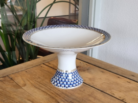 Lomonosov blauw Cobalt Net Tazza op hoge voet