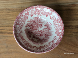 Engels rood English Ironstone Tableware EIT rond schaaltje 16 cm (herder)