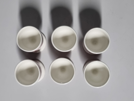 Engels rood Enoch Wedgwood  Royal Homes of Britain set 6x eierdopje