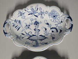 Zwiebelmuster Huttensteinach set 2x ovale schaal 37 en 31 cm