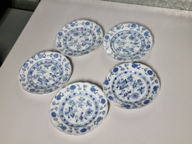 Zwiebelmuster Regout set 5x Bord 20 cm