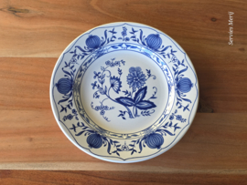 Engels blauw Churchill Zwiebelmuster ontbijtbord 21 cm