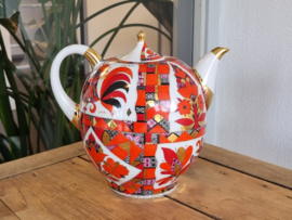 Lomonosov Theepot Red Horse Paard