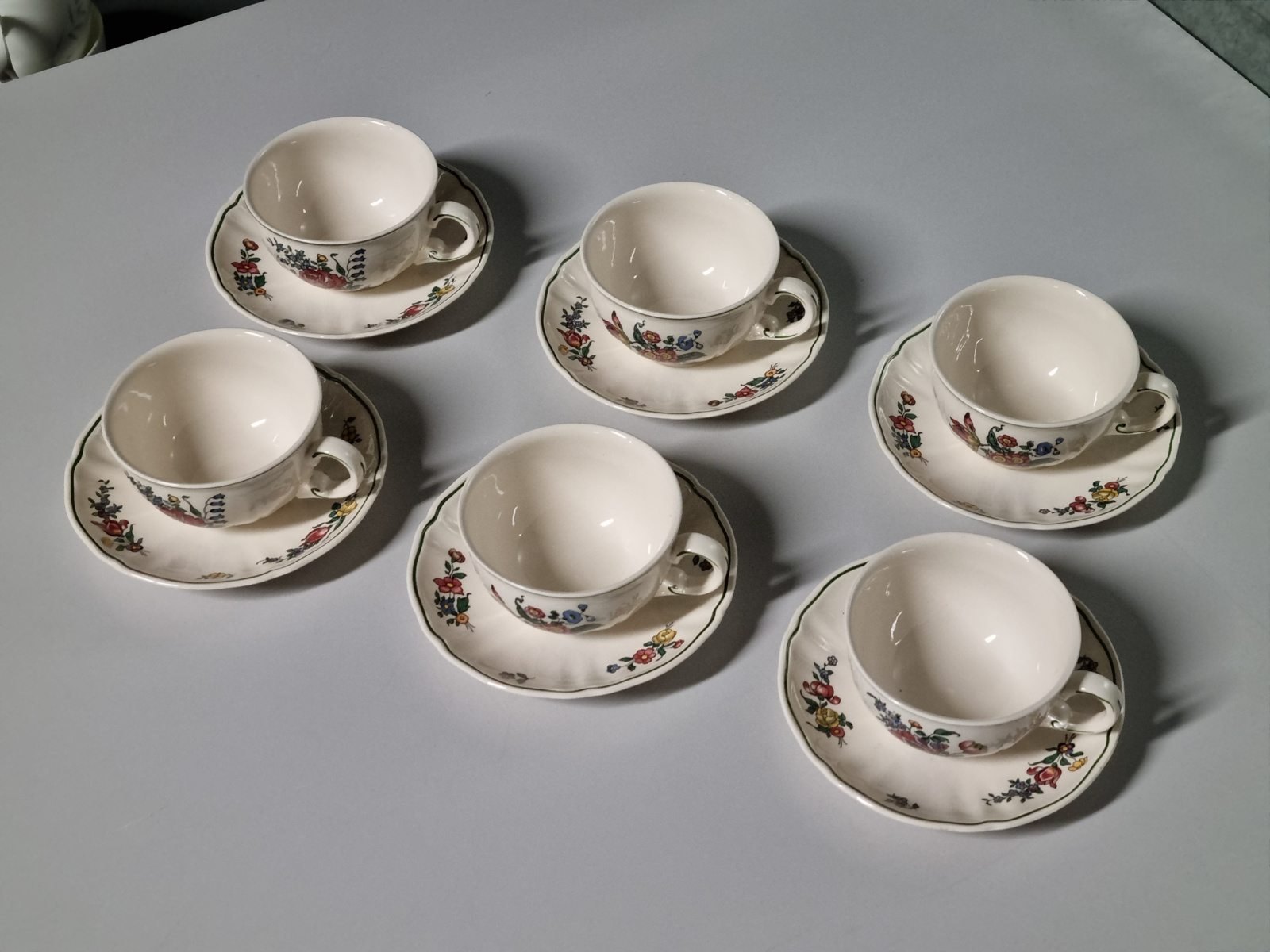 Villeroy en Boch Alt Strassburg Set 6x thee kop en schotel