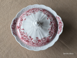 Engels rood Ridgway Woburn dekschaal terrine