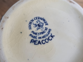 Peacock blauw Societe Ceramique Koffiepot (creme)