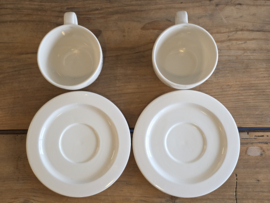 Claire Wilson's robuuste set 2x Coffee kop en schotel 10 cm