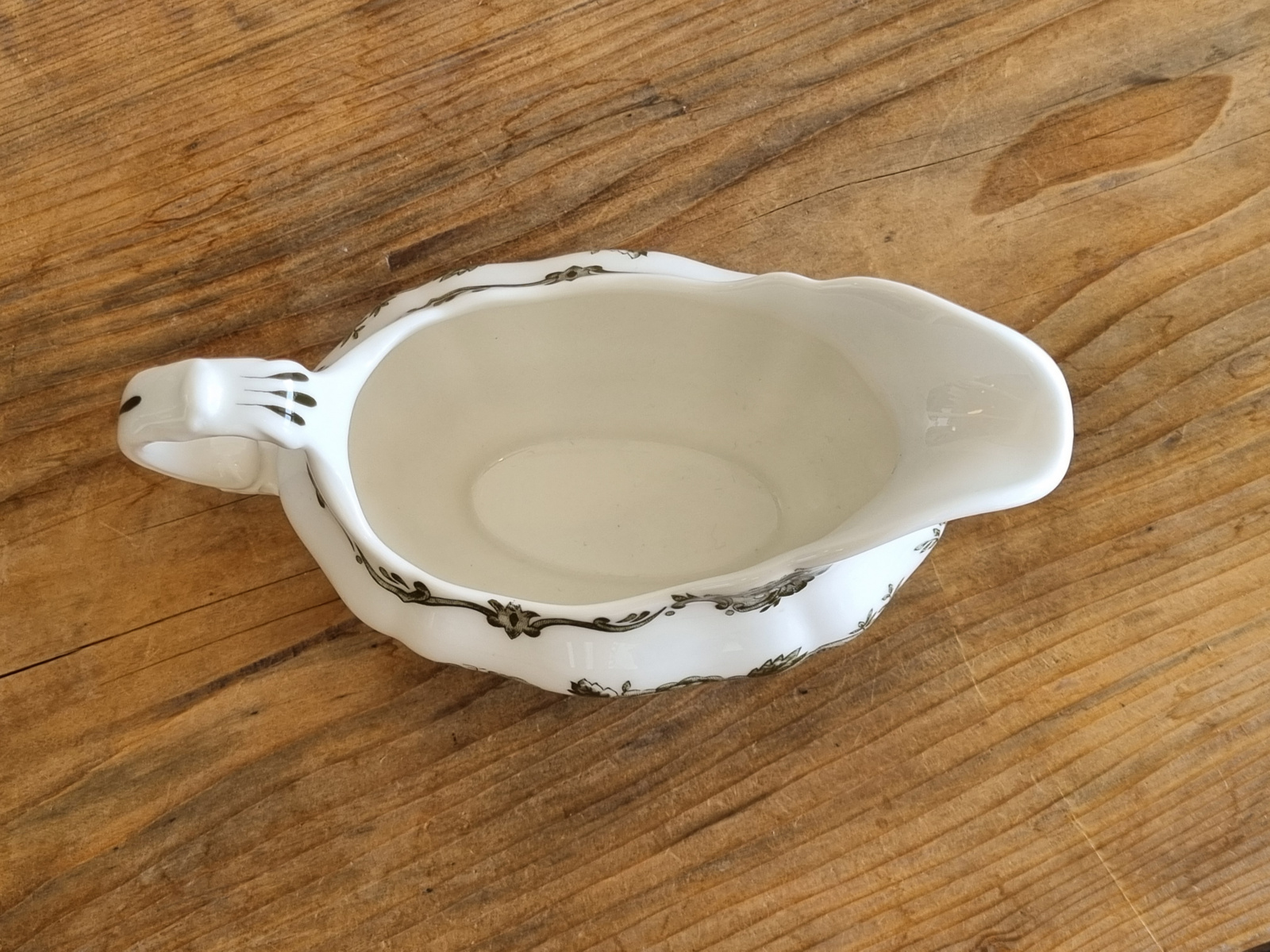 Engels Royal Doulton Ridgway Windsor gekleurd Sauskom met oor