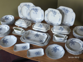 Meibloem Petrus Regout Compleet Eetservies 16 persoons (hoekig model)