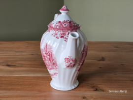 Engels rood Coaching Scenes Koffiepot 16 cm