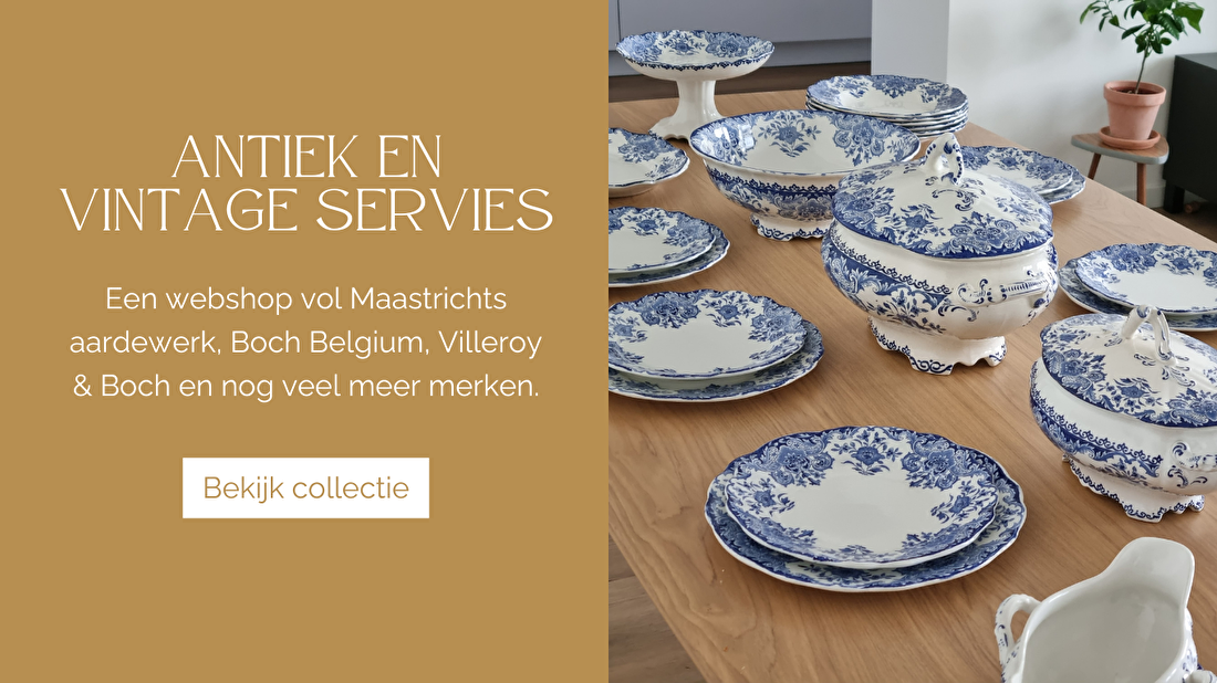 Een webshop vol Maastrichts aardewerk, Boch Belgium, Villeroy & Boch en nog veel meer merken.