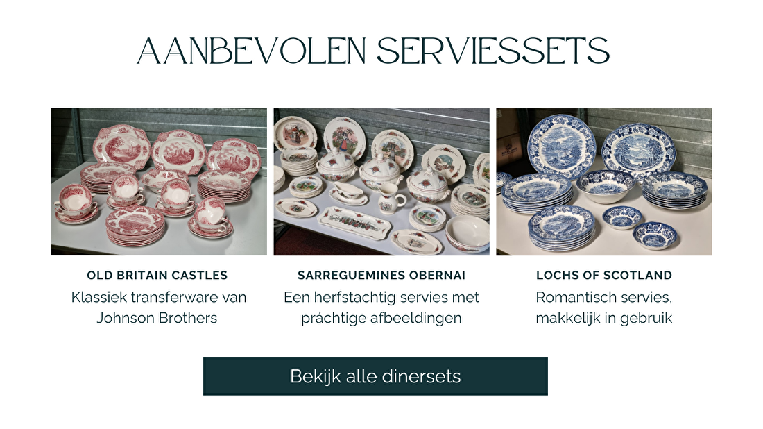 Aanbevolen complete serviezen, bekijk alle dinersets