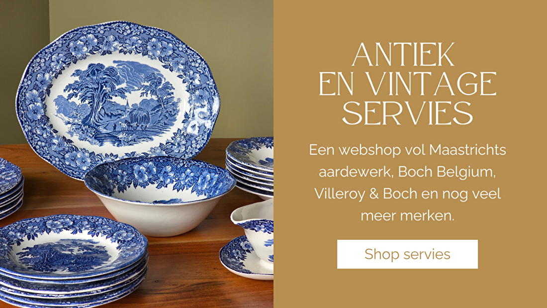 Een webshop vol Maastrichts aardewerk, Boch Belgium, Villeroy & Boch en nog veel meer merken.
