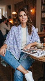 Luxe Sjaal / Omslagdoek / Grand Foulard - Yak Wol (nr. 17)