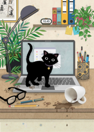 H041 Laptop Kitty - BugArt