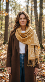 Luxe Sjaal / Omslagdoek / Grand Foulard - Yak Wol (nr. 18)
