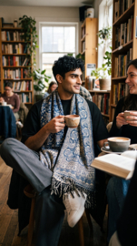 Luxe Sjaal / Omslagdoek / Grand Foulard - Yak Wol (nr. 15)