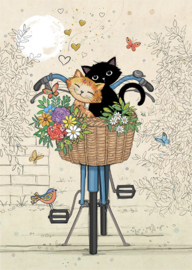 H046 Bike Kitties - Bug Art