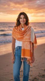 Luxe Sjaal / Omslagdoek / Grand Foulard - Yak Wol (nr. 14)
