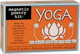 Yoga magnetic poetry kit