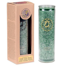 Geurkaars stearine 4e chakra 100 uur - Anahata