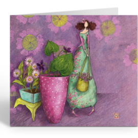 Dubbele wenskaart - Gaelle Boissonnard - QB21762 - JARDIN INTÉRIEUR