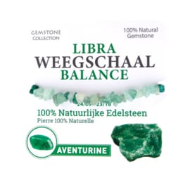 334008 - Aventurijn Armband - Sterrenbeeld Weegschaal