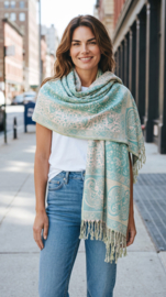Luxe Sjaal / Omslagdoek / Grand Foulard - Yak Wol (nr. 19)