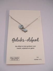 Geluksolifant ketting