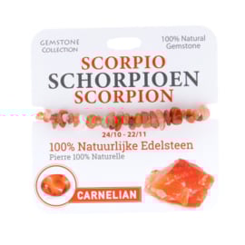 334009 - Carneool Armband - Sterrenbeeld Schorpioen