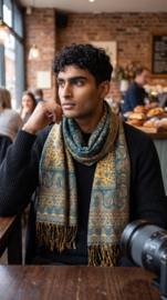 Luxe Sjaal / Omslagdoek / Grand Foulard - Yak Wol (nr. 8)