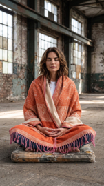 Luxe Sjaal / Omslagdoek / Grand Foulard - Yak Wol (nr. 4)