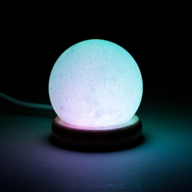 Mini Mood zoutlampje bol wit USB + LED