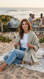 Luxe Sjaal / Omslagdoek / Grand Foulard - Yak Wol (nr. 7)