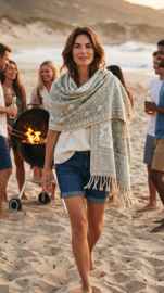 Luxe Sjaal / Omslagdoek / Grand Foulard - Yak Wol (nr. 7)