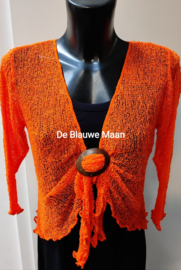 Ikat vestje - nr 011 - helder oranje