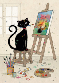 H043 Artist Kitty -  Bug Art